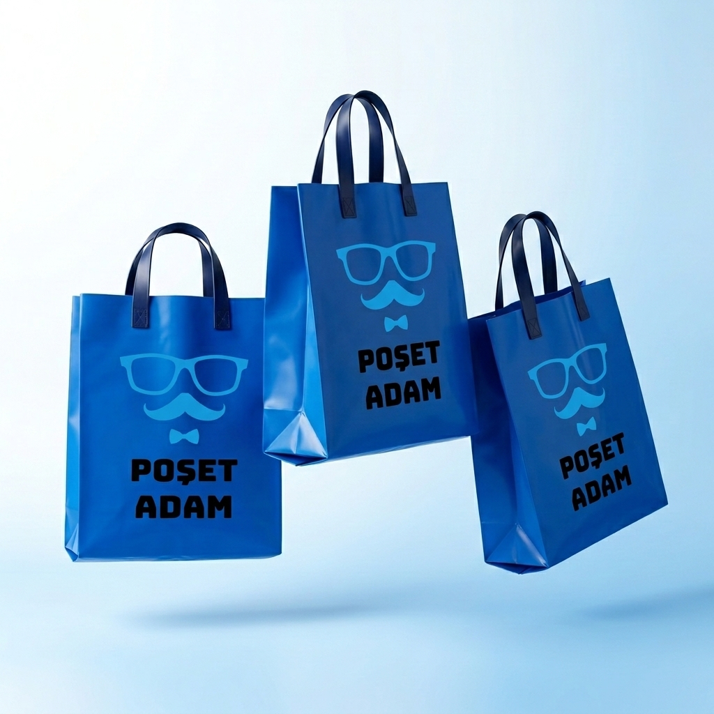 Poşet Adam Modern Baskılı Poşetleri